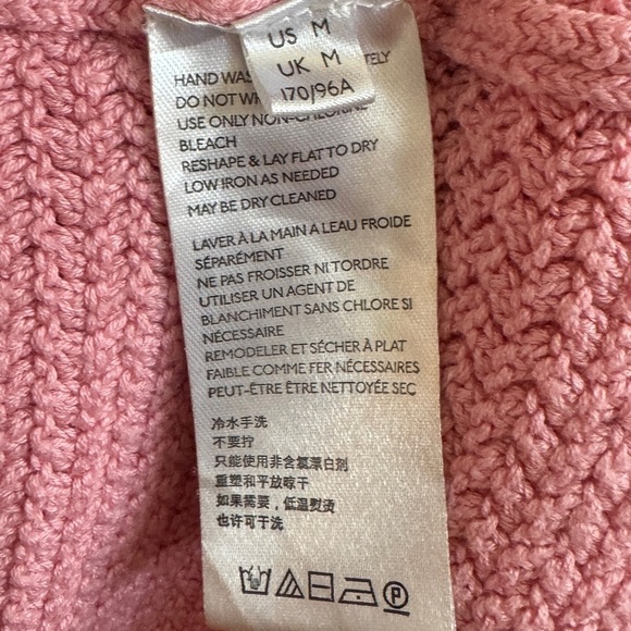 FP Beach Playing Hard To Get Cropped Pink Sweater Top, Size M - Picture 7 of 7